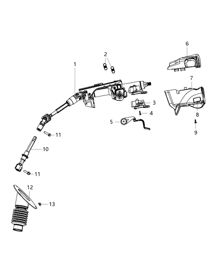 2020 Dodge Grand Caravan Steering Column Diagram