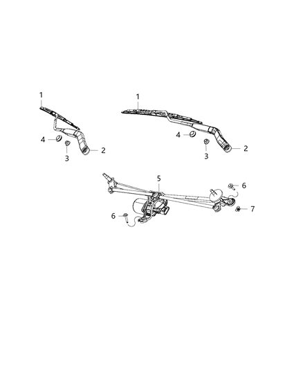 2018 Ram 4500 Front Wiper System Diagram