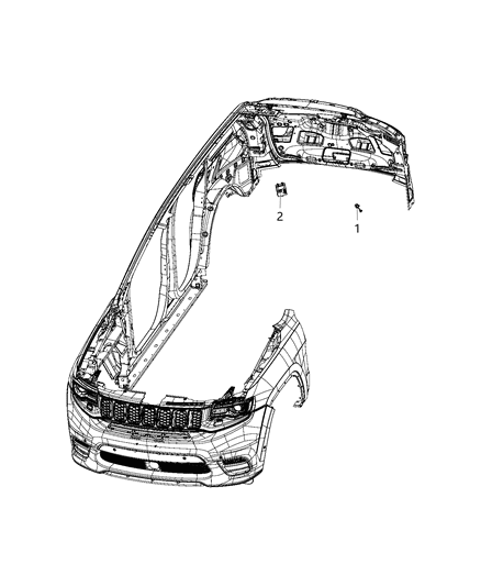 2020 Jeep Grand Cherokee Modules, Body Diagram 16