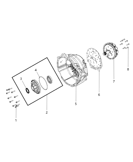 2010 Jeep Commander Oil Pump & Related Parts Diagram 2