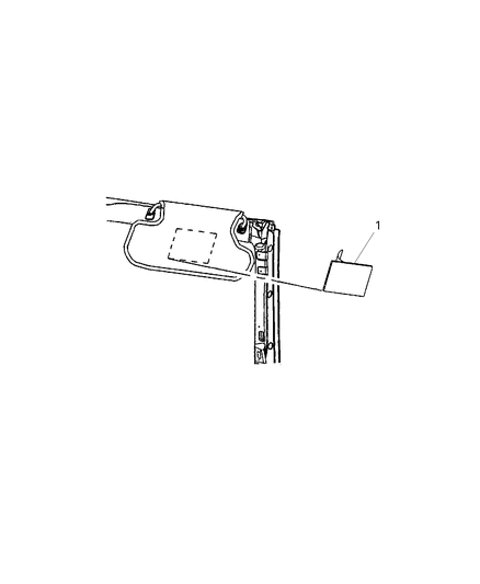 2016 Dodge Viper Visor - Interior Diagram