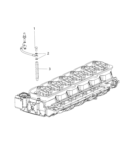 2020 Ram 5500 Coolant Tubes & Hose Diagram