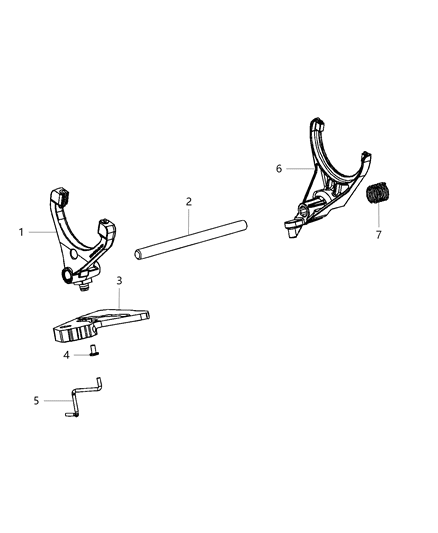 2019 Ram 3500 Fork & Rail Diagram 1