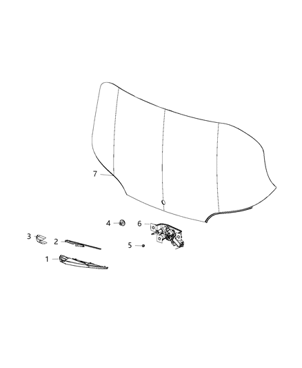 2021 Jeep Cherokee Wiper And Washer System, Rear Diagram 2