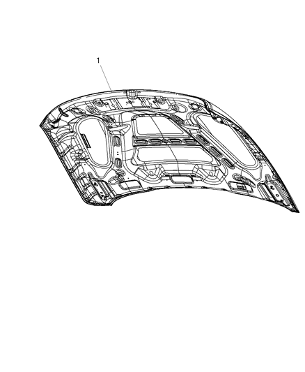 2021 Ram ProMaster 1500 Hood Diagram