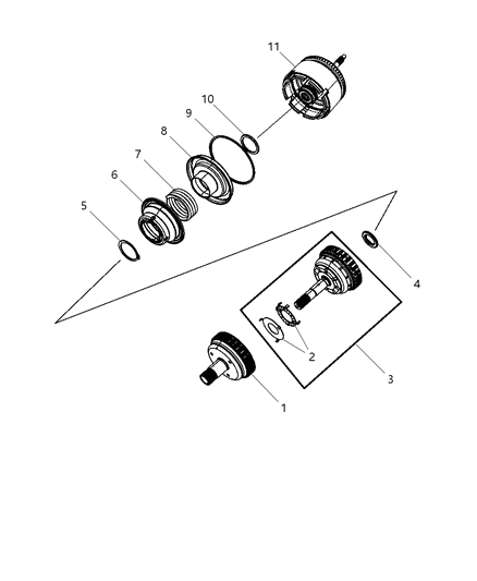 2018 Dodge Journey Input Clutch Assembly Diagram 1