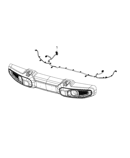 2021 Jeep Gladiator Wiring, Front Fascia Diagram