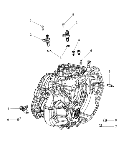 2020 Dodge Grand Caravan Sensors, Switches And Vents Diagram