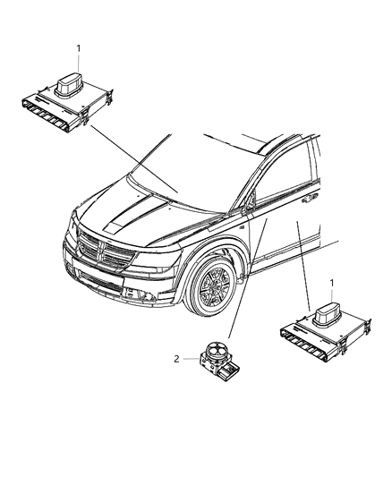 2018 Dodge Journey Switches - Seats Diagram