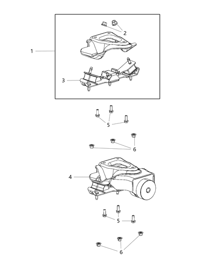 2020 Ram 3500 Mounting Support Diagram 4