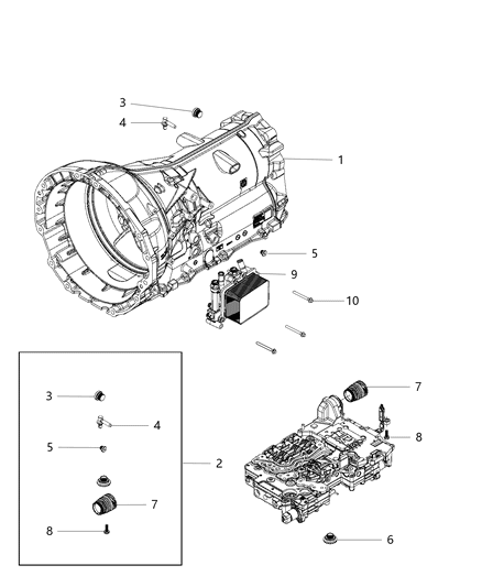 2018 Ram 1500 Case And Attaching Parts Diagram 1