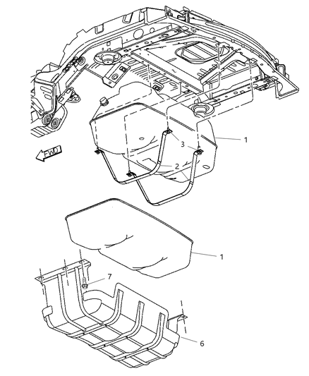 2004 Jeep Liberty Plate-Skid Diagram for 52100332AF