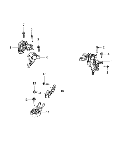 2020 Jeep Renegade Engine Mounting Diagram 1