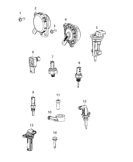 2021 Jeep Gladiator Sensors, Engine Diagram 3