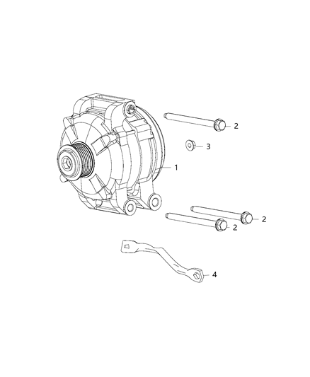 2019 Dodge Challenger Parts, Generator/Alternator & Related Diagram 2