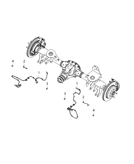 2021 Jeep Gladiator CABLE MOUNTING Diagram for 68349029AB