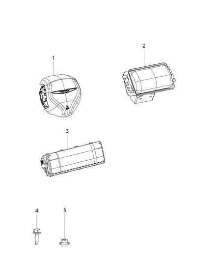 2017 Chrysler 300 Air Bags Front Diagram