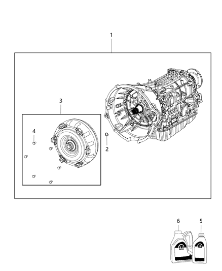 2020 Ram 5500 Transmission / Transaxle Assembly Diagram 1