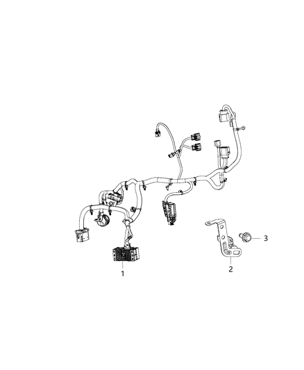 2016 Jeep Cherokee Wiring-Transmission Diagram for 68270153AB