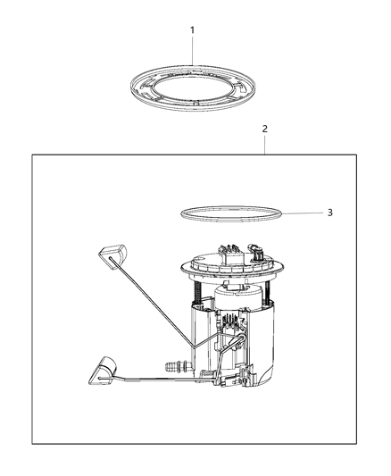 2021 Jeep Gladiator Fuel Pump & Sending Unit Diagram