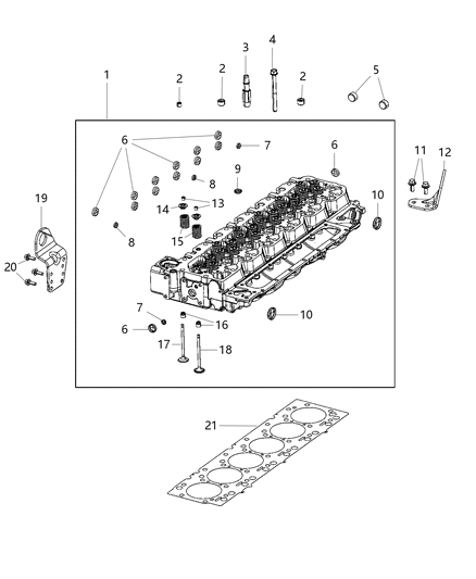 2020 Ram 5500 Cylinder Heads Diagram 2