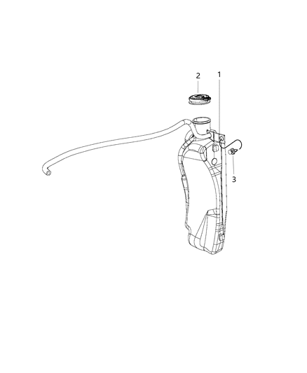 2018 Jeep Wrangler Coolant Recovery Bottle Diagram 2