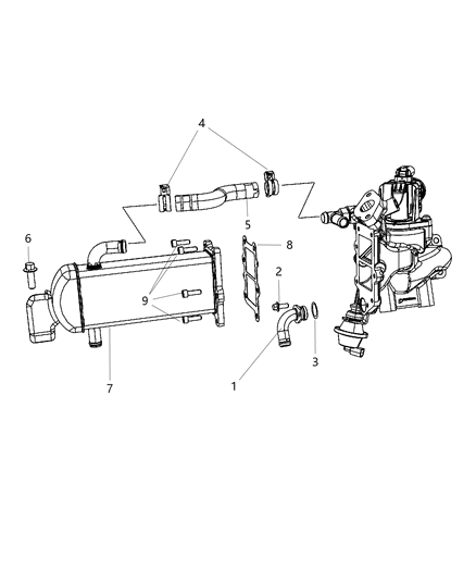 EGR Cooling System - 2018 Jeep Wrangler JK (Previous-generation)