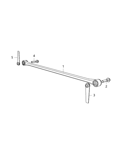 2018 Ram 1500 Track Bar, Rear Diagram