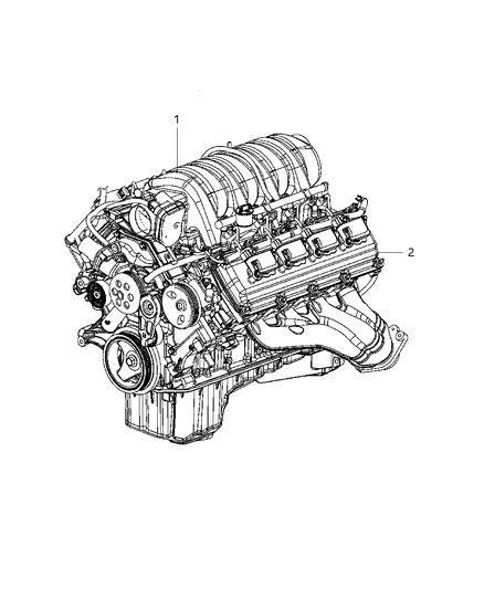 2020 Ram 2500 Engine Assembly And Service Long Block Engine Diagram 1
