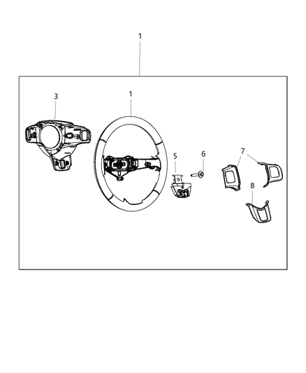 2016 Dodge Journey Steering Wheel Assembly Diagram