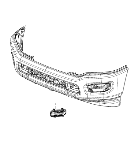 2020 Ram 3500 Lamps, Fog Diagram 2