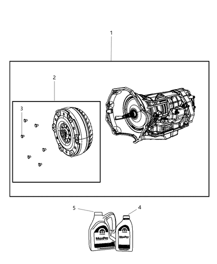 2020 Ram 3500 Transmission / Transaxle Assembly Diagram 3