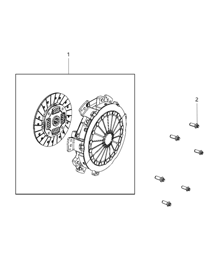 2018 Dodge Challenger Clutch Assembly Diagram