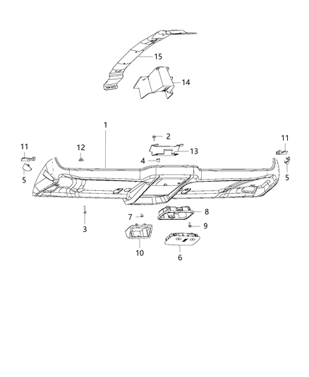 2020 Ram ProMaster 1500 Overhead Console Diagram