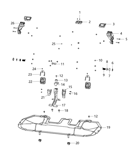 2018 Jeep Compass FASTENER Diagram for 68377559AA