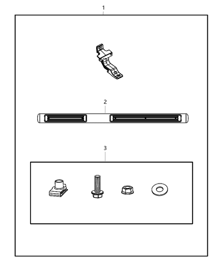 2017 Jeep Grand Cherokee Side Step Kit - Tubular Diagram