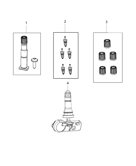 2020 Dodge Grand Caravan Tire Monitoring System Diagram