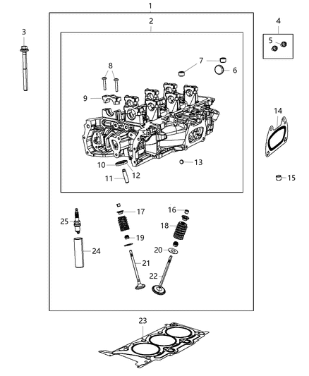 2018 Jeep Wrangler Cylinder Head & Cover Diagram 6