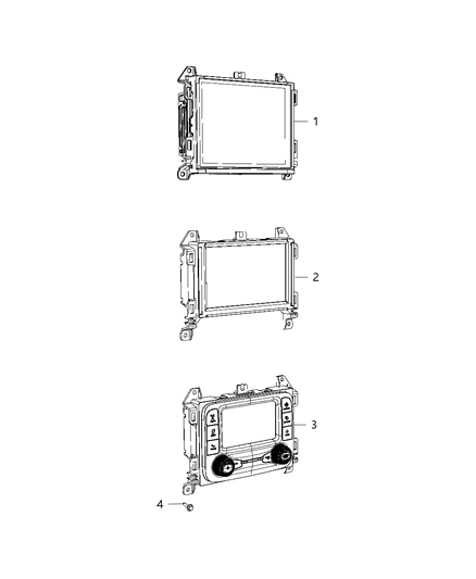 2021 Jeep Gladiator 5 NAFTA N-Multi Media Diagram for 68467711AD