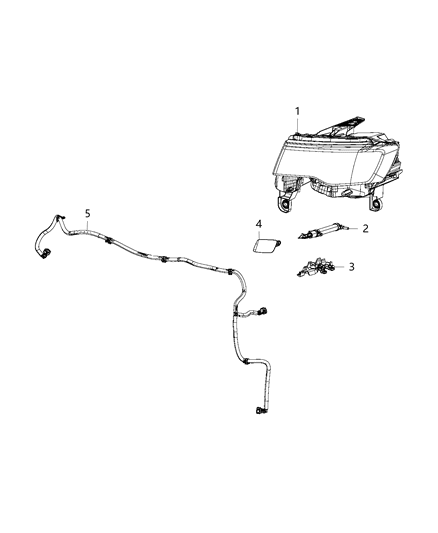 2018 Jeep Grand Cherokee Headlamp Washer System Diagram