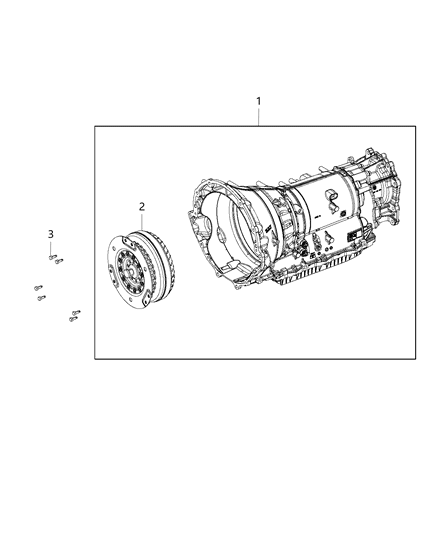 2020 Ram 3500 Transmission / Transaxle Assembly Diagram 2