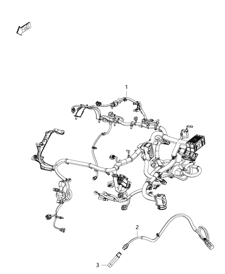 2020 Jeep Renegade Wiring-Engine Diagram for 68302906AC