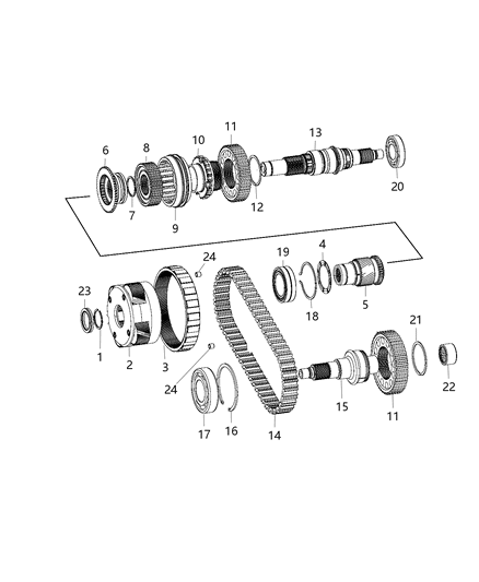 2018 Jeep Wrangler Gear Train Diagram 4