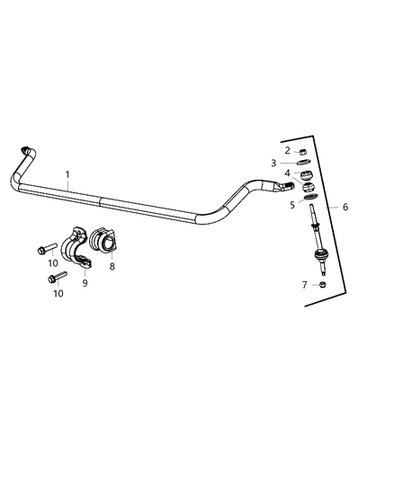 2020 Ram 3500 Front Stabilizer Bar Diagram 1