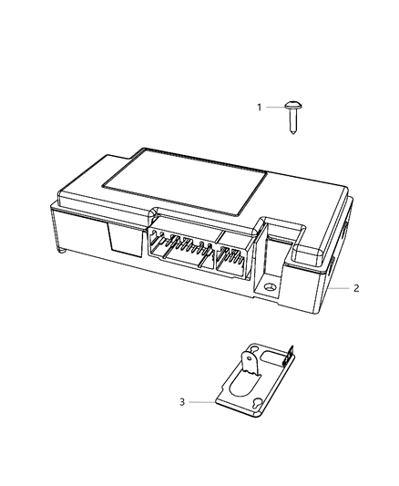 2018 Dodge Journey Module-TELEMATICS Diagram for 68342289AA