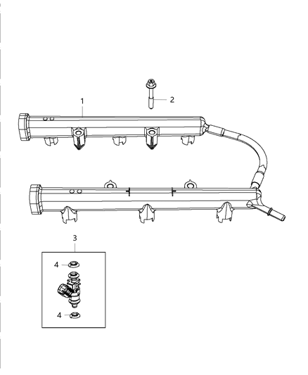 2021 Dodge Durango Fuel Rail & Injectors Diagram 2