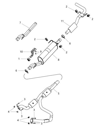 2019 Ram 3500 Exhaust System Diagram