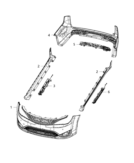 2020 Chrysler Voyager Sensors - Body Diagram 3
