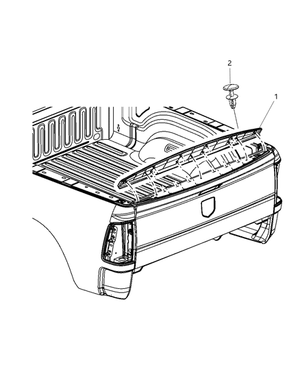 2018 Ram 1500 Spoilers Diagram