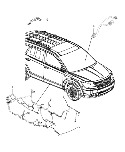 2018 Dodge Journey Wiring-Body Diagram for 68355163AC